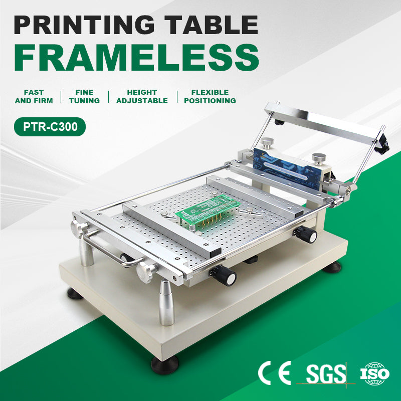 PTR-C300 Solder Paste Printer Frameless Tabletop Type
