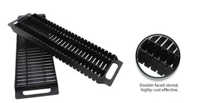ZB-SMS-06D-02 Antistatic PCB Tray ESD Circulation Rack Shelf,  Storage Turnover Rack, Straight-Type 25 Slot, Black Rack