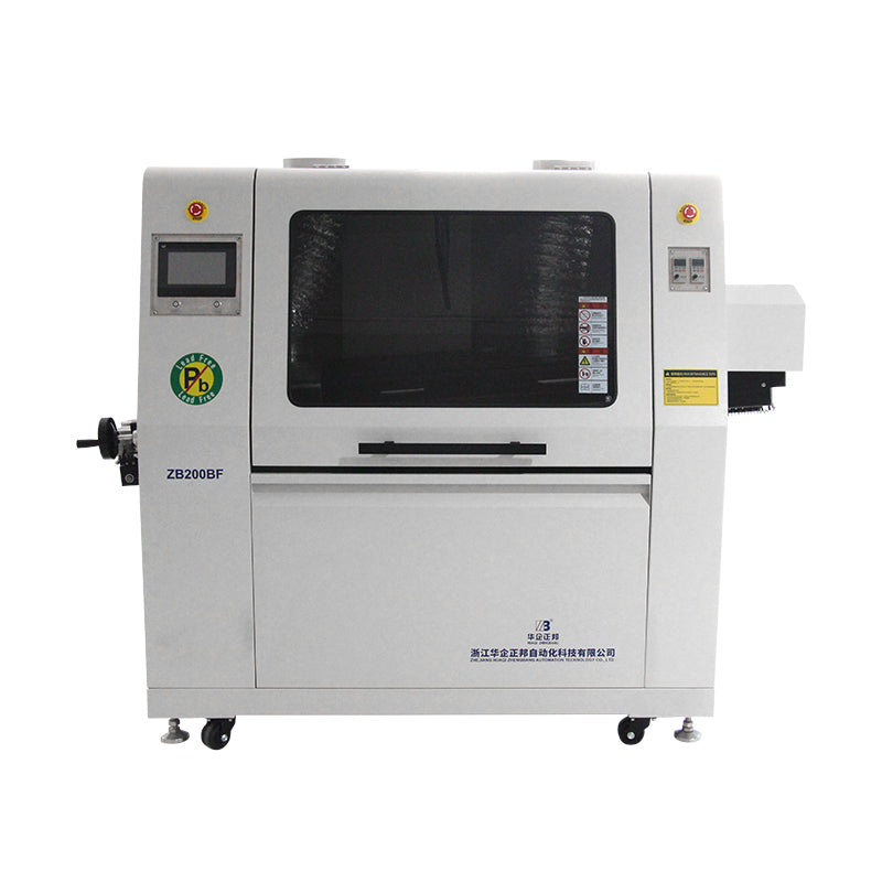 ZB200BF Wave Soldering Machine PCB THT Through-Hole Soldering System for Small Batch Production