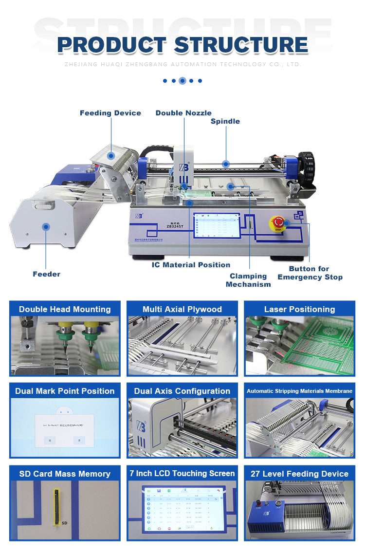 ZB3245T pick and place machine