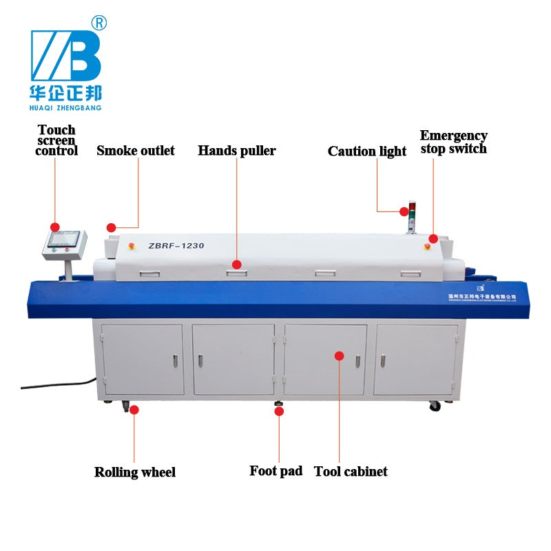 ZBRF1230 reflow oven